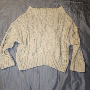 Aakaa Cozy Cream Cable Knit Sweater